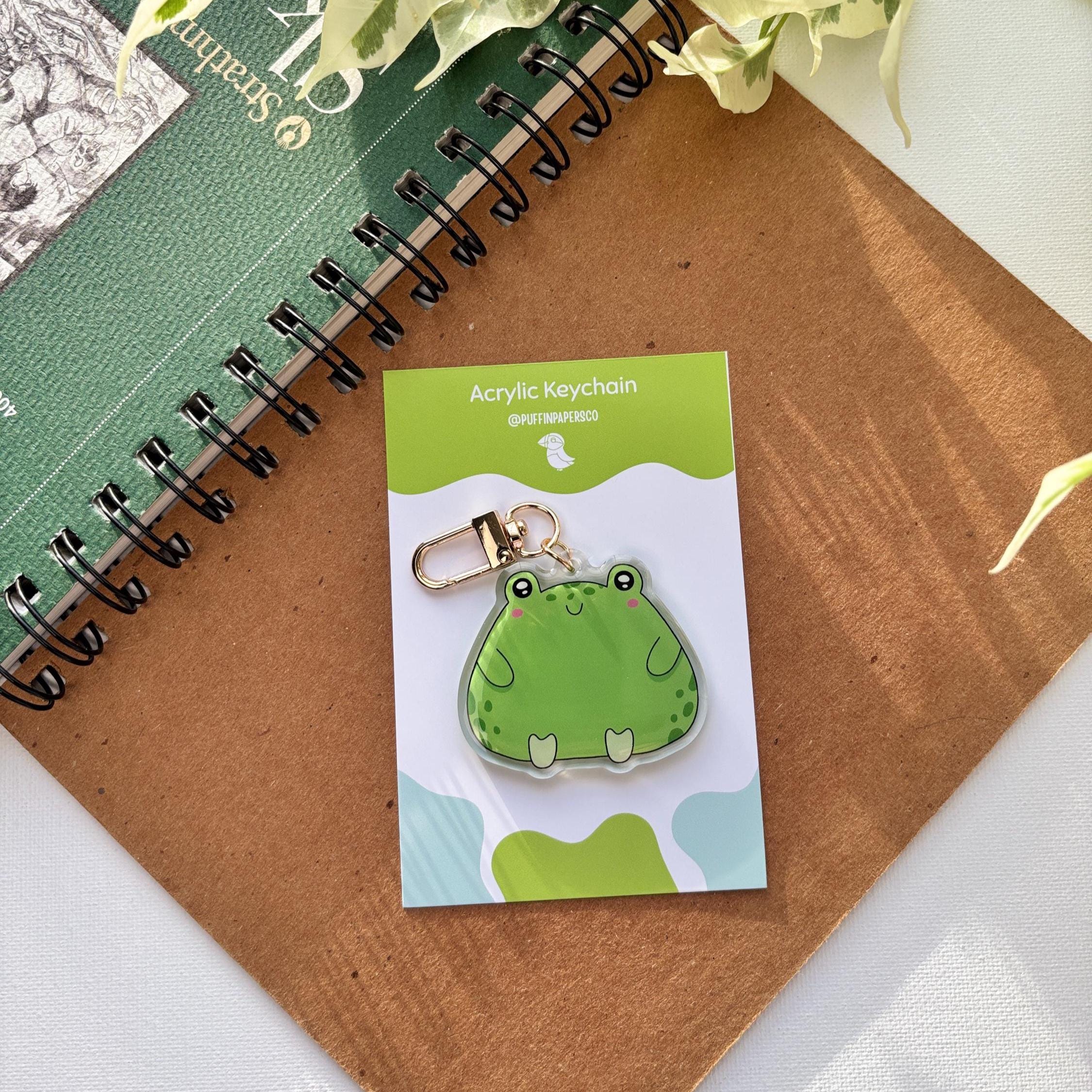 Chunky Frog Acrylic Keychain