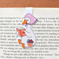 Goose Reading a Book Magnetic Bookmark