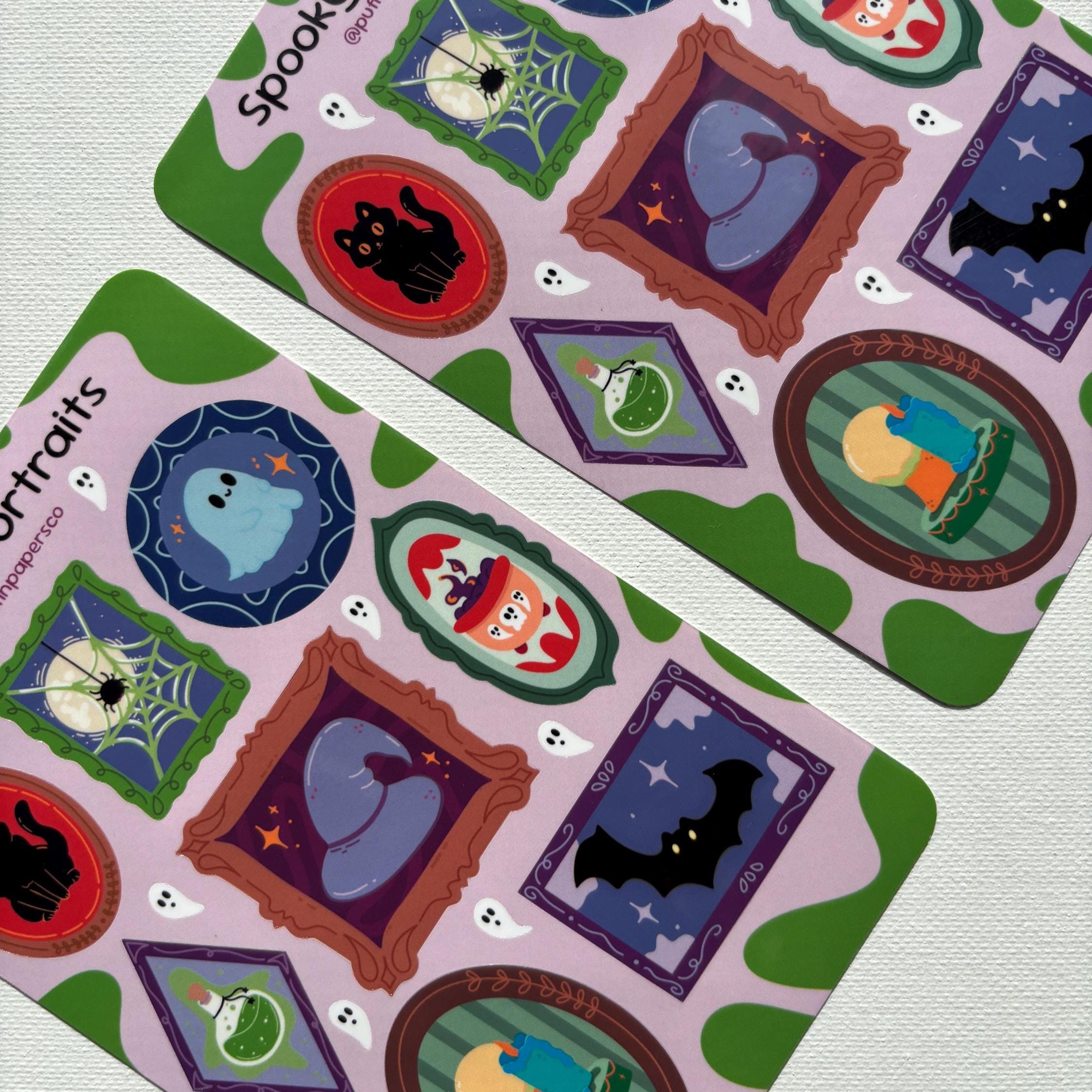 Spooky Portraits Sticker Sheet