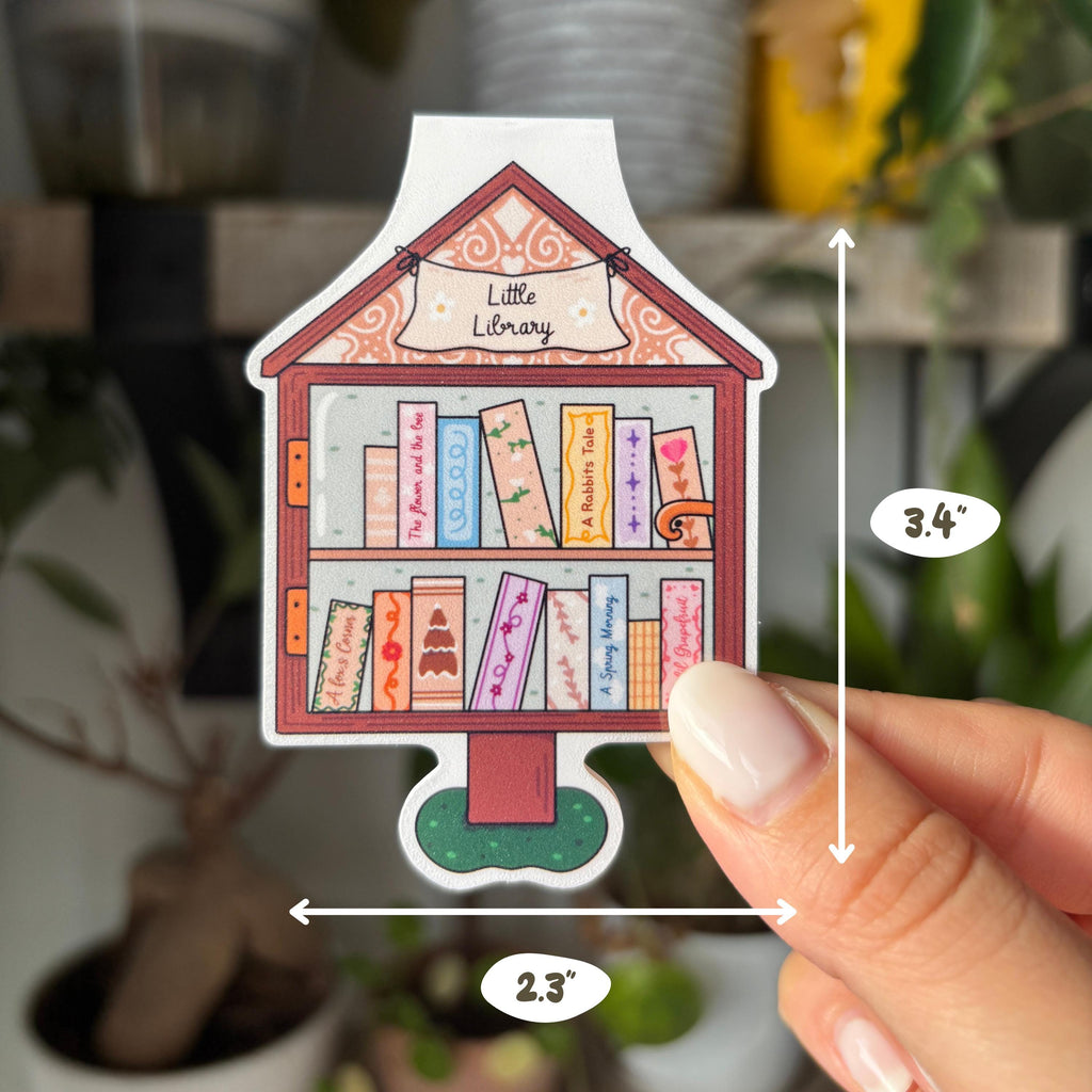 Tiny Free Library Magnetic Bookmark