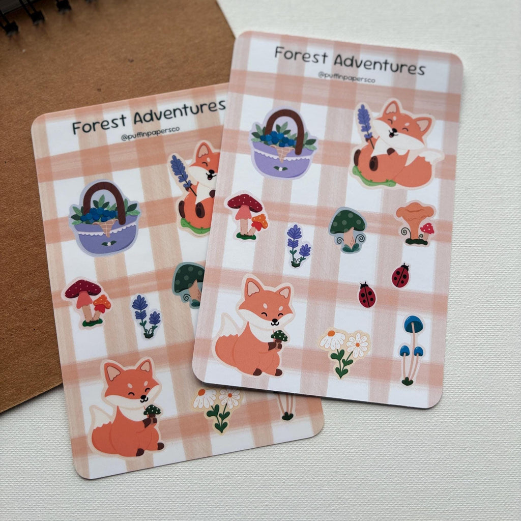 Forest Adventure Sticker Sheet