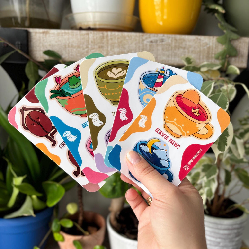 Coffee Sticker Set Vinyl Sticker