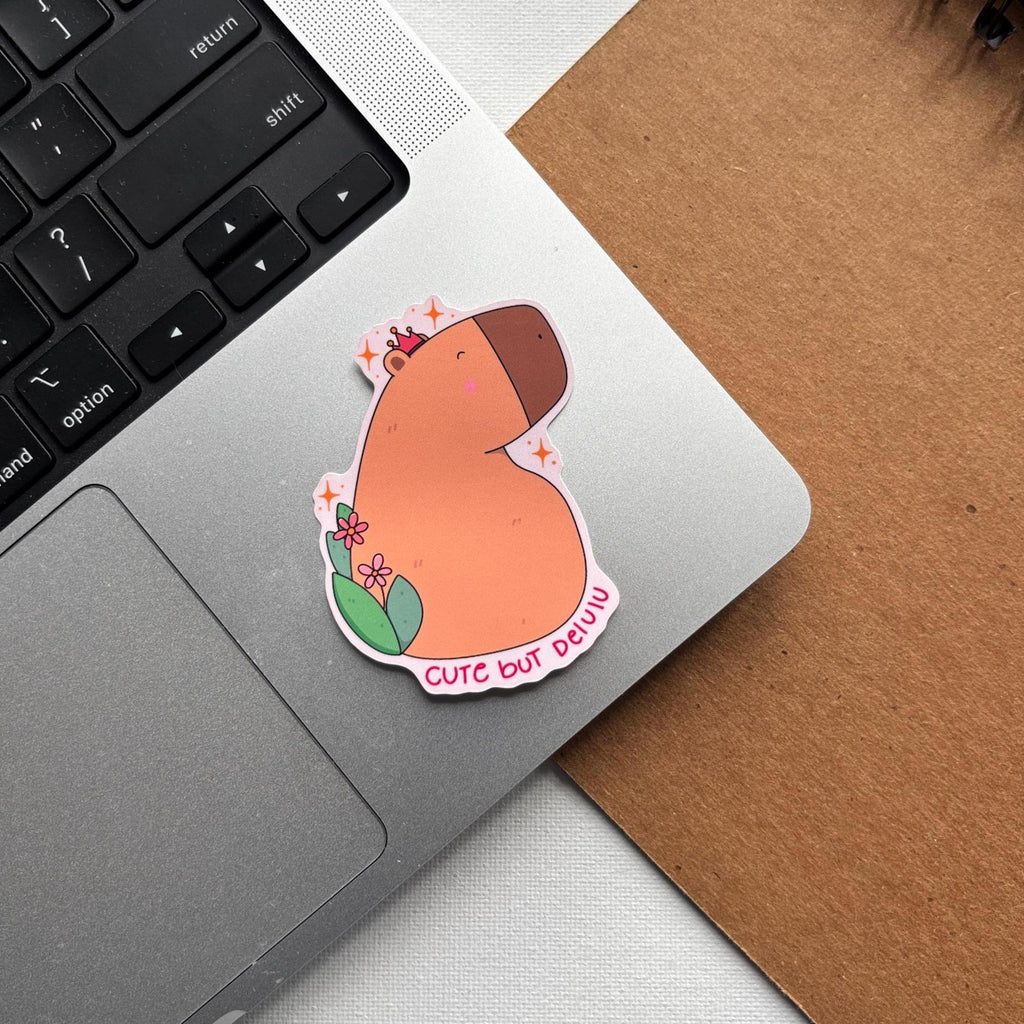 Cute But Delulu Vinyl Sticker