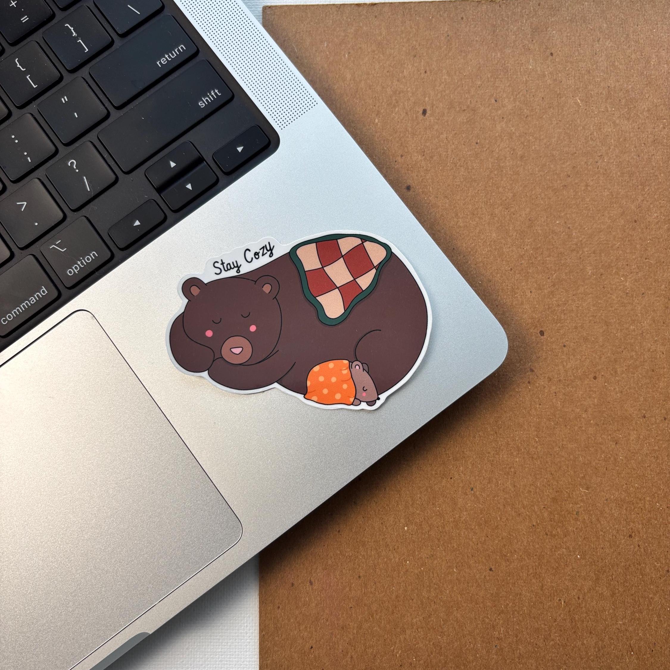 Cozy Bear Vinyl Sticker