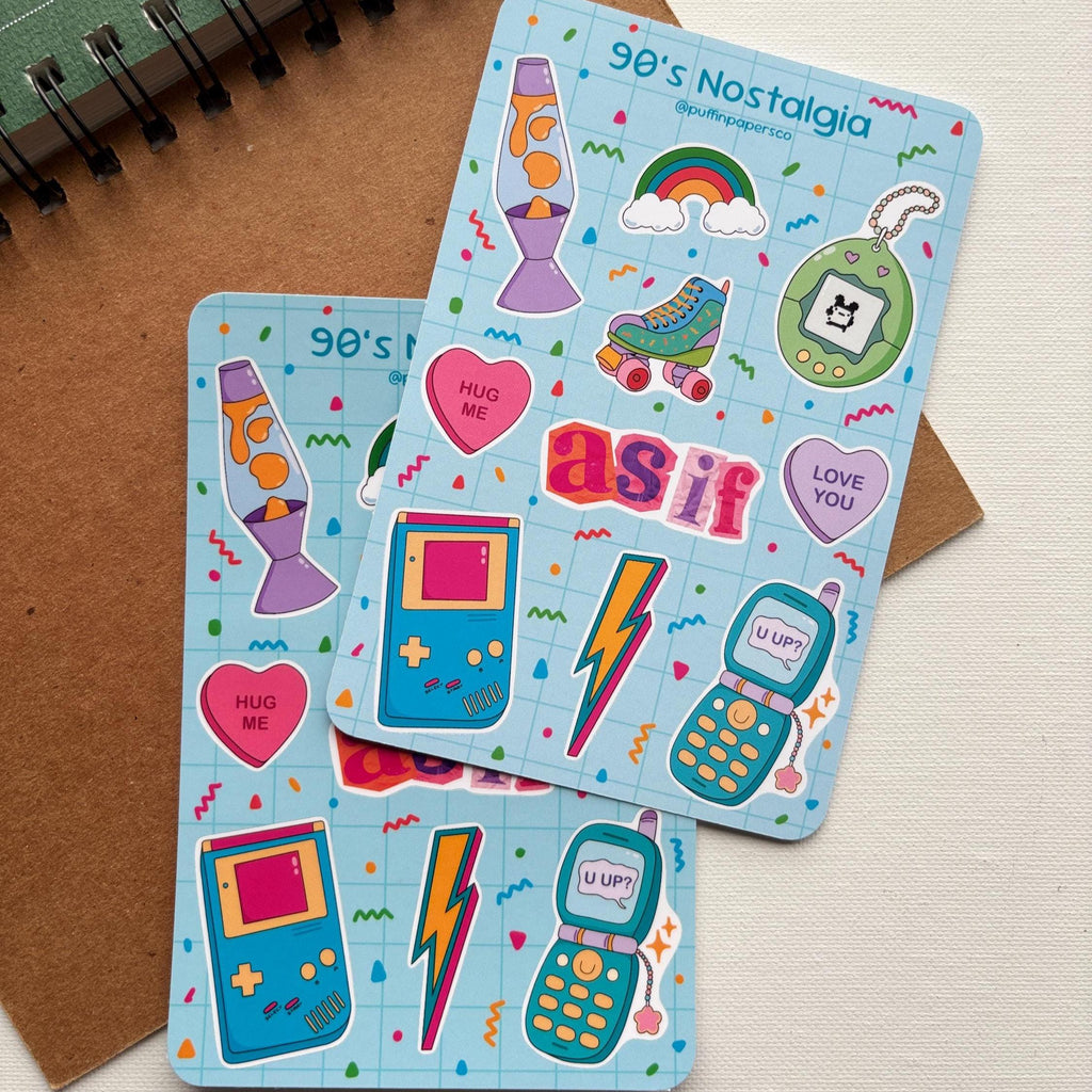 90's Nostalgia Sticker Sheet