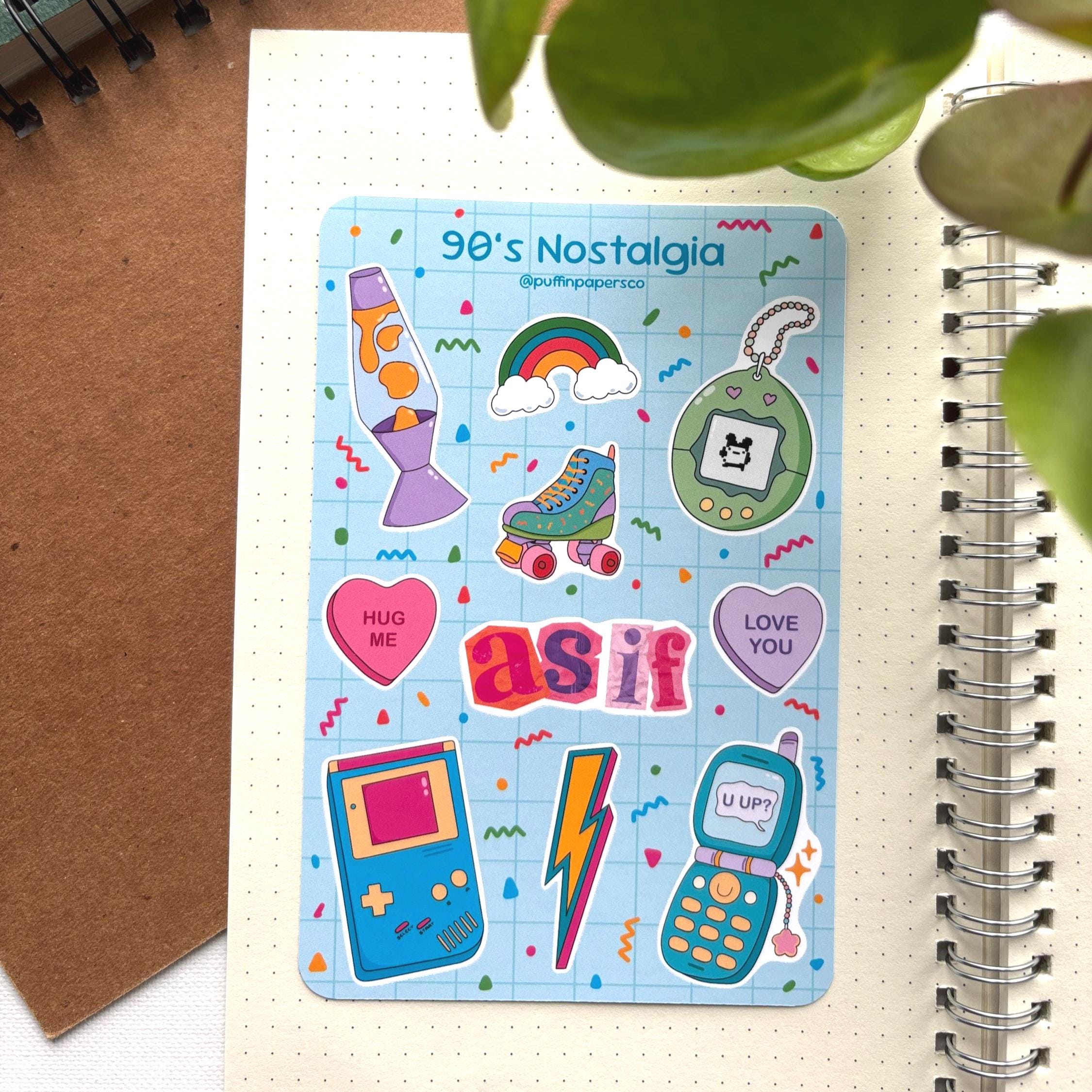 90's Nostalgia Sticker Sheet