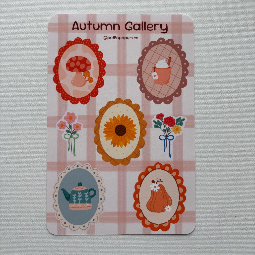 Autumn Gallery Sticker Sheet