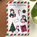 A Puffin Christmas Sticker Sheet