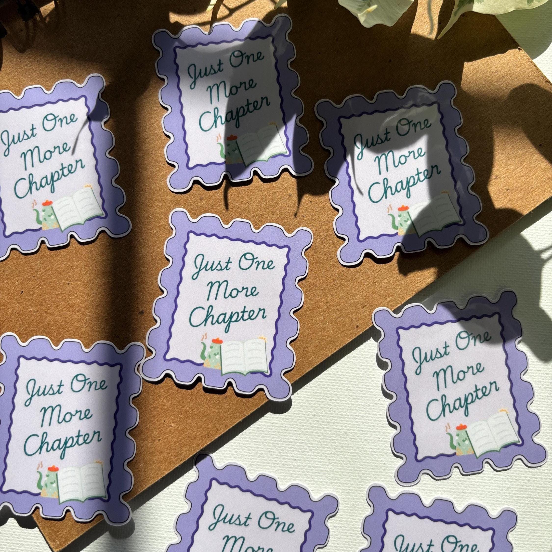 Just One More Chapter Stamp Vinyl Sticker