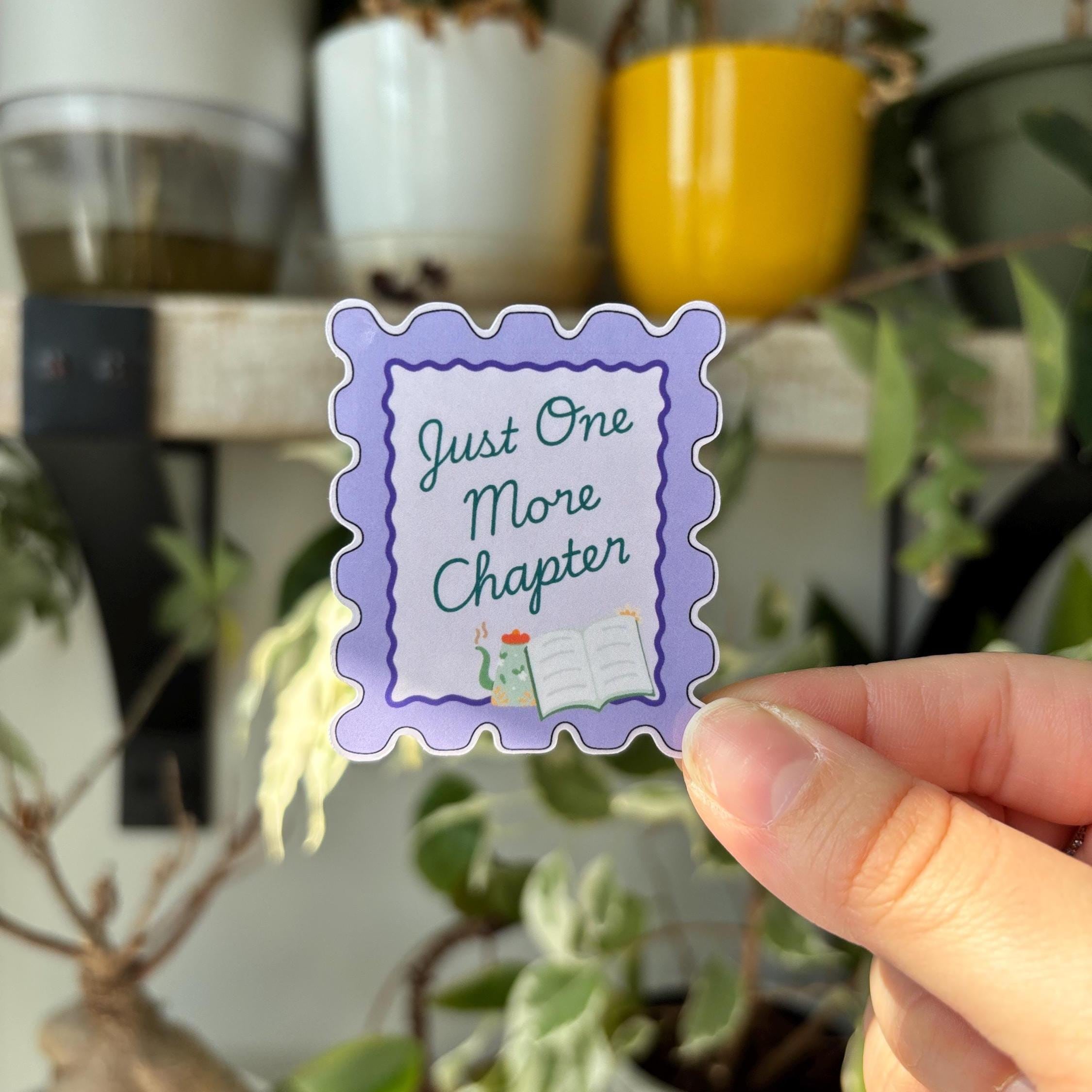 Just One More Chapter Stamp Vinyl Sticker