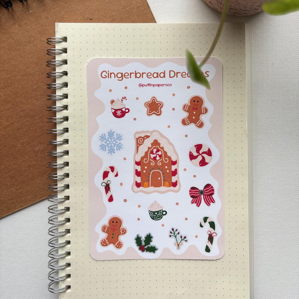 Gingerbread Dreams Sticker Sheet