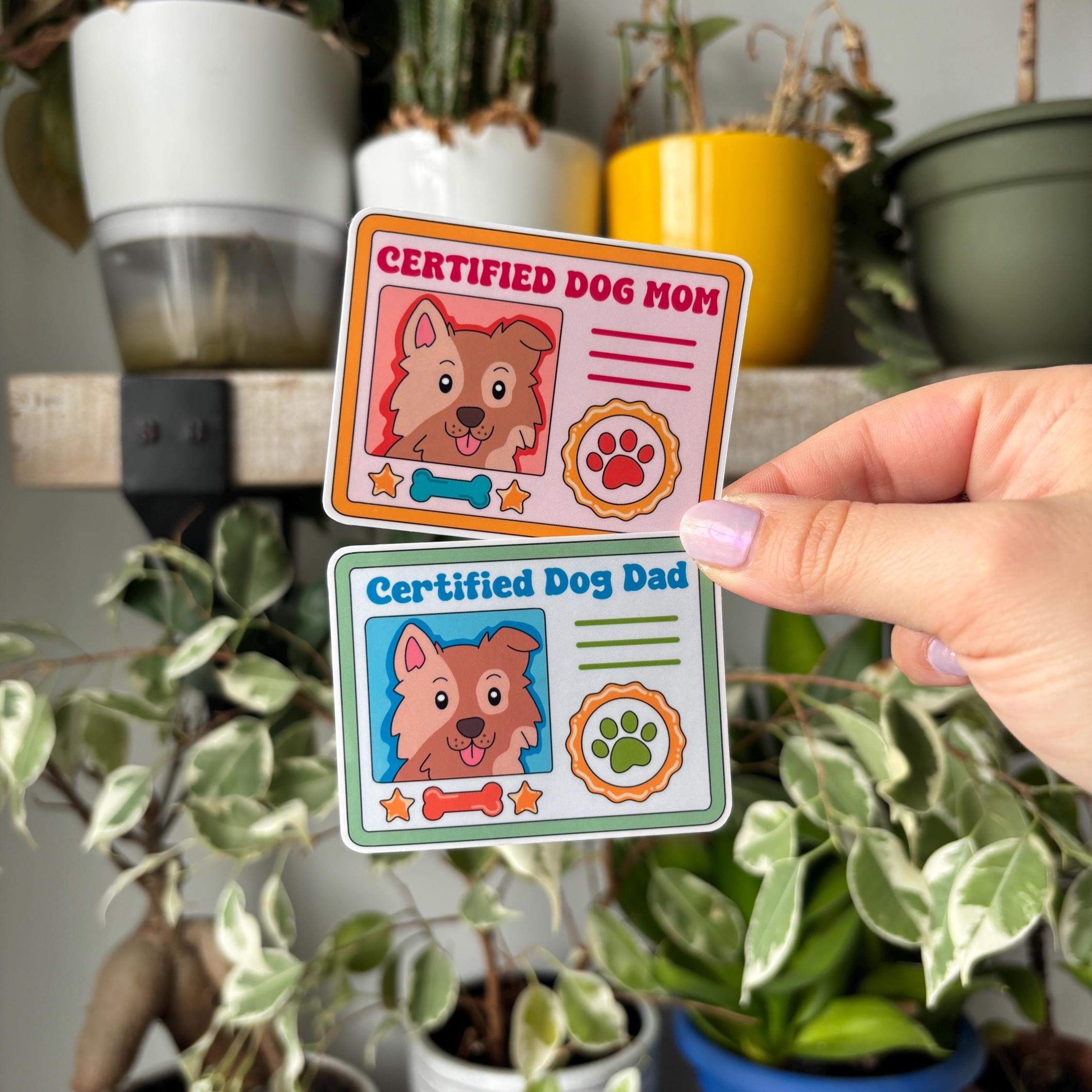 Certified Dog Parent Vinyl Sticker