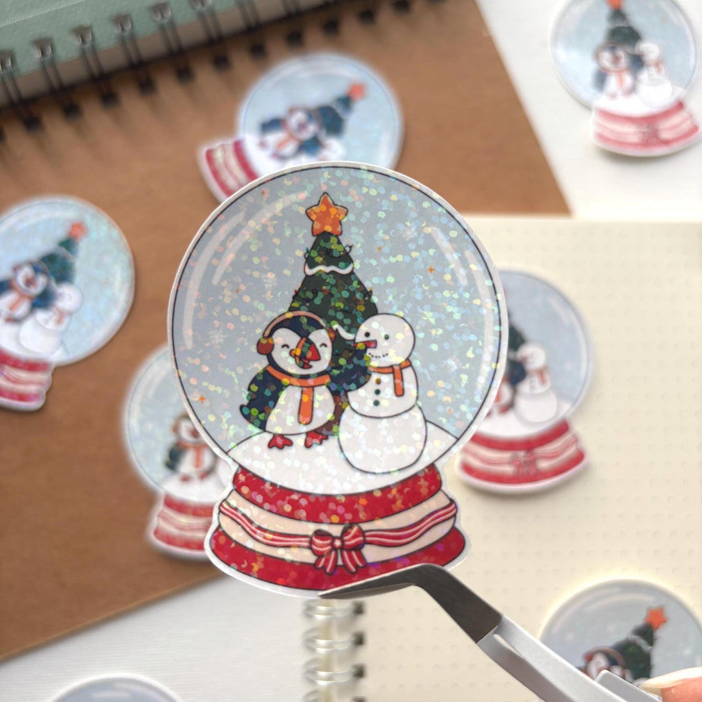 Snowball Puffin Vinyl Sticker