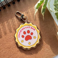 Certified Cat Mom Badge Acrylic Keychain