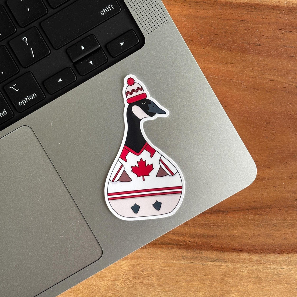 Canadian Hockey Goose Vinyl Sticker