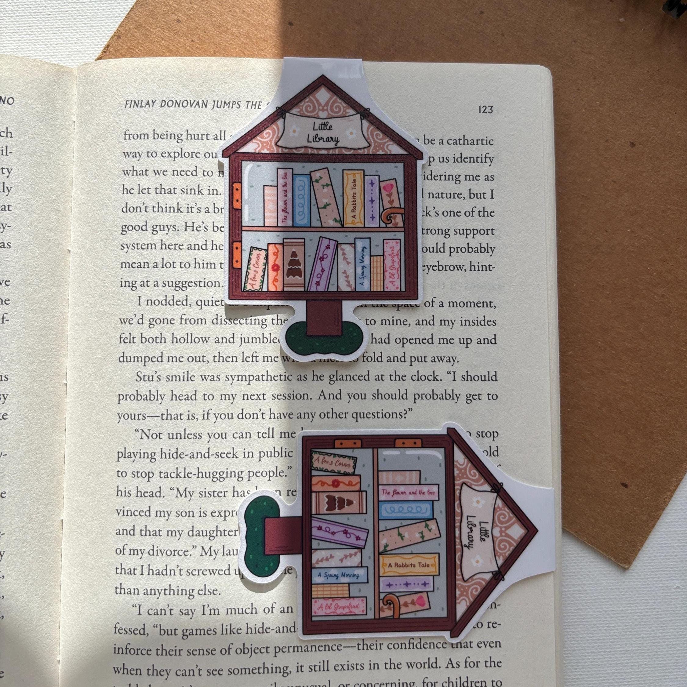 Tiny Free Library Magnetic Bookmark