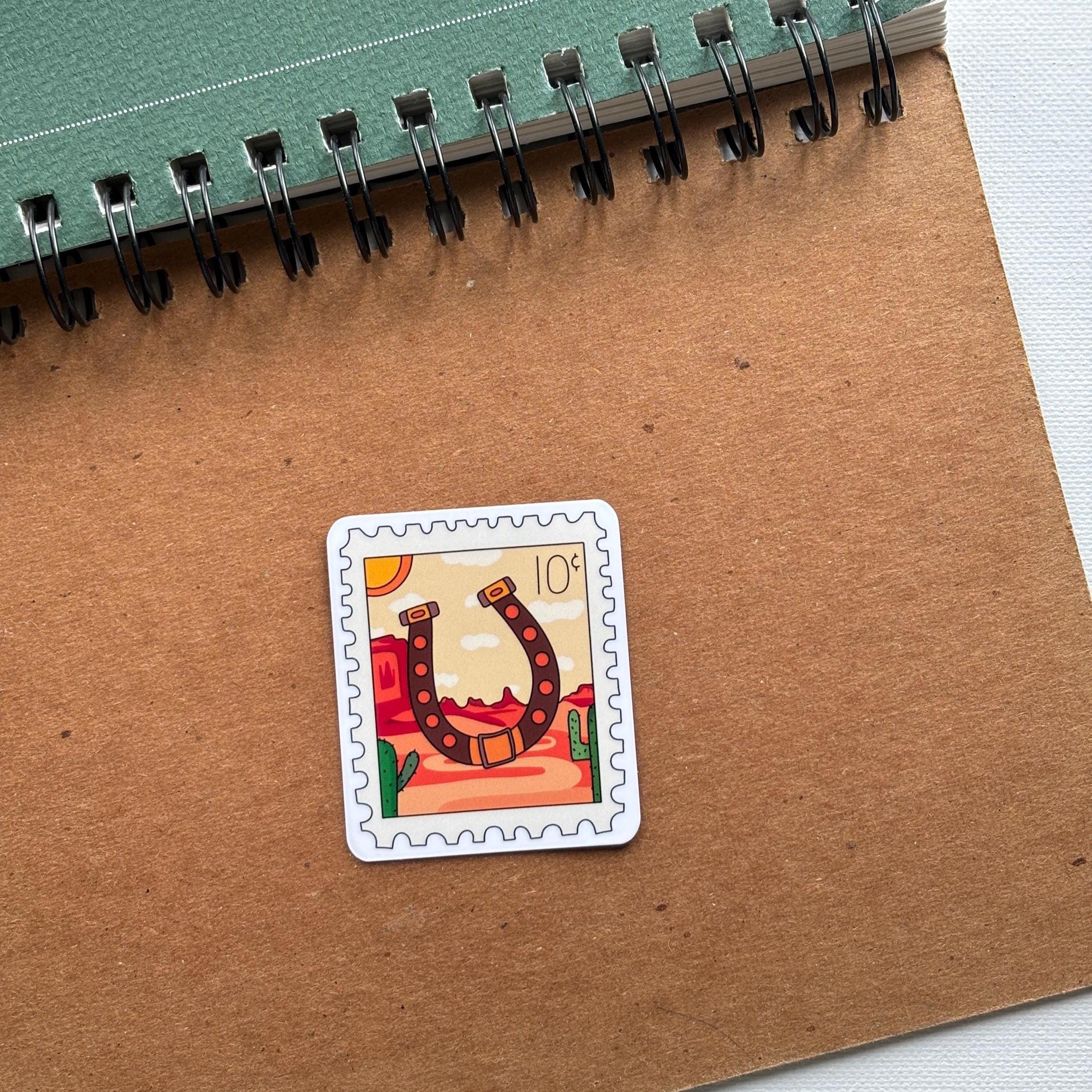 Western Stamp Vinyl Sticker