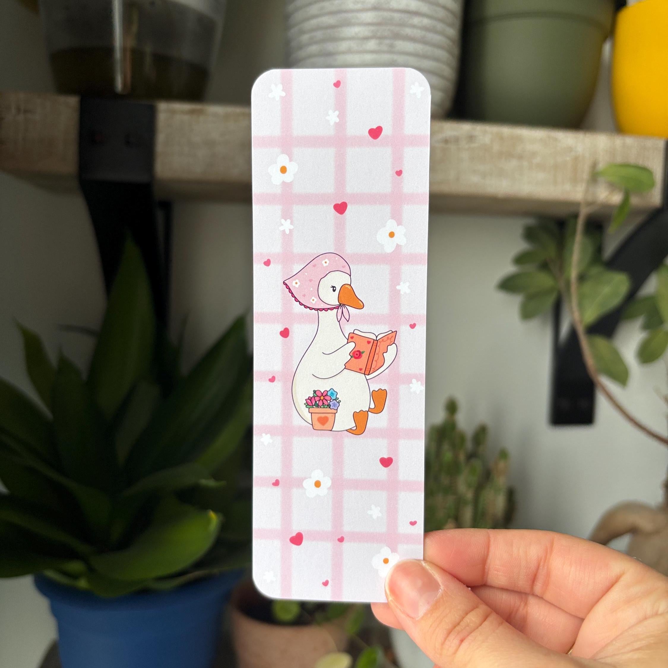 Spring Goose Reading Bookmark