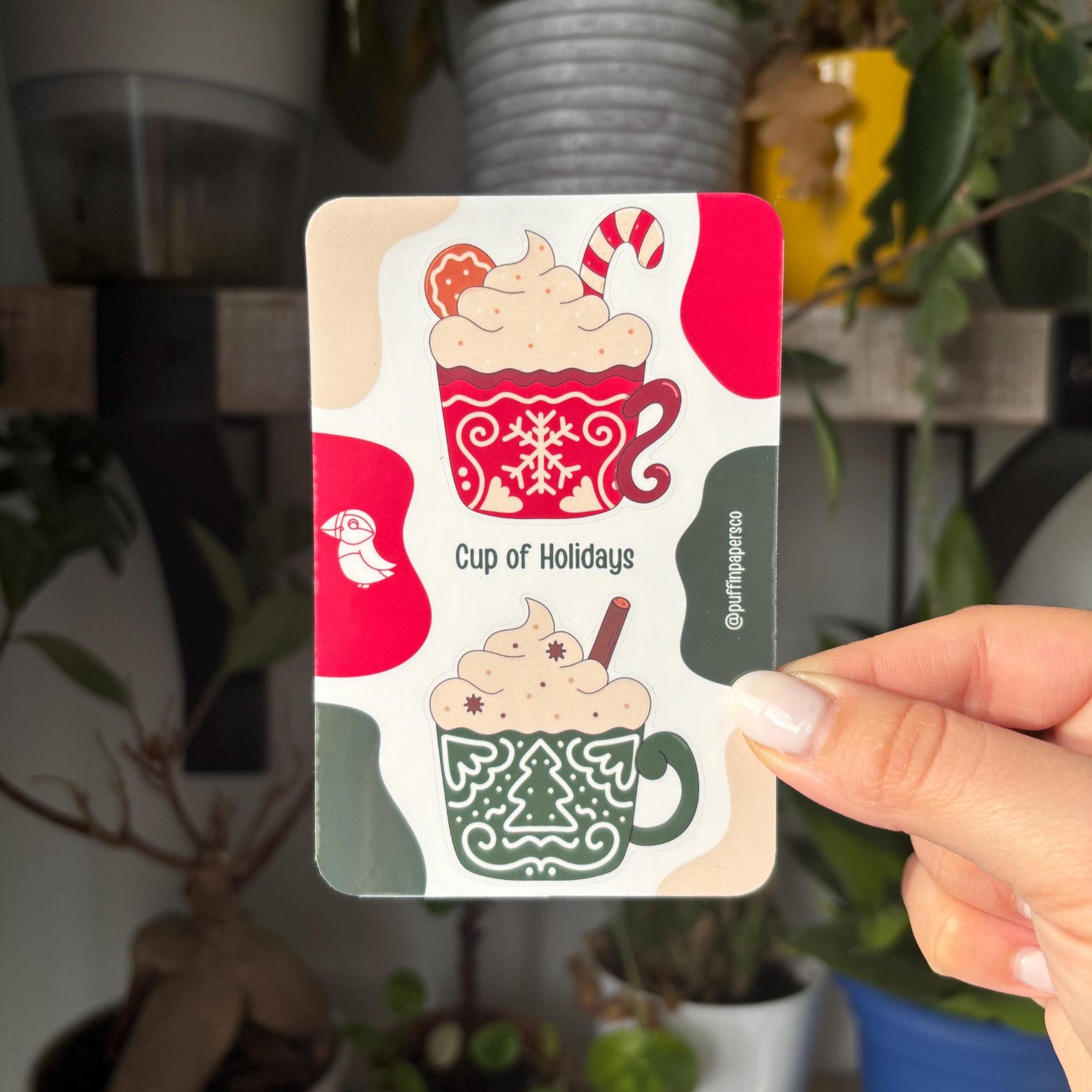 Christmas Coffee Sticker Set