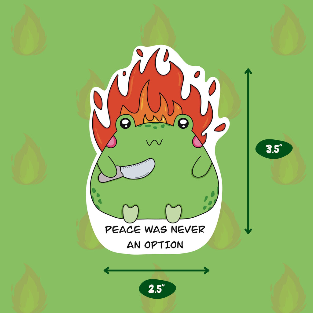 Peace Was Never an Option Sticker