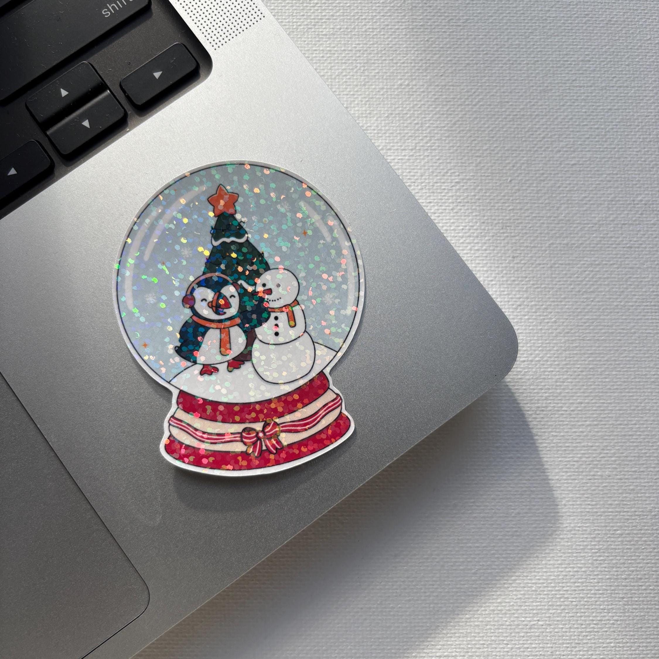 Snowball Puffin Vinyl Sticker
