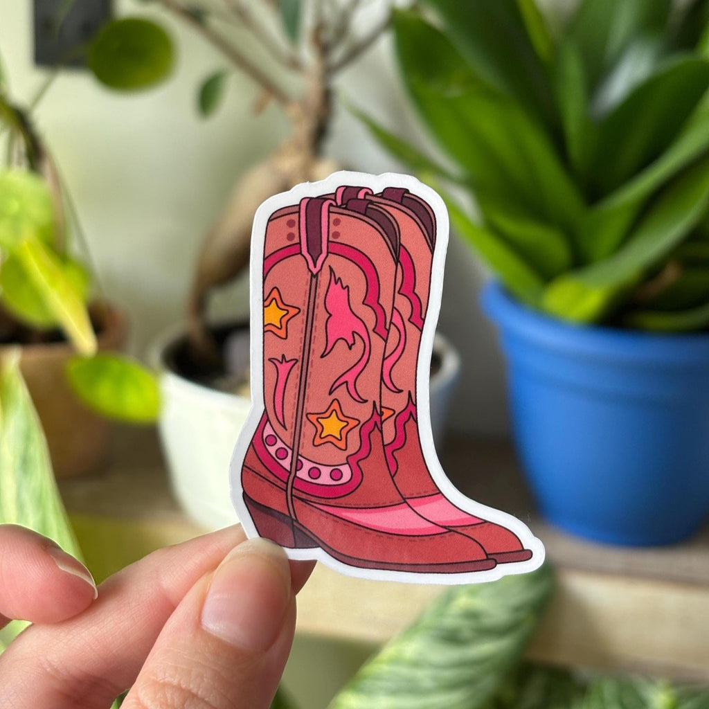 Cowboy Boots Vinyl Sticker