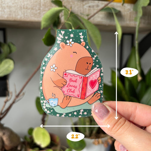 Capybara Reading Magnetic Bookmark