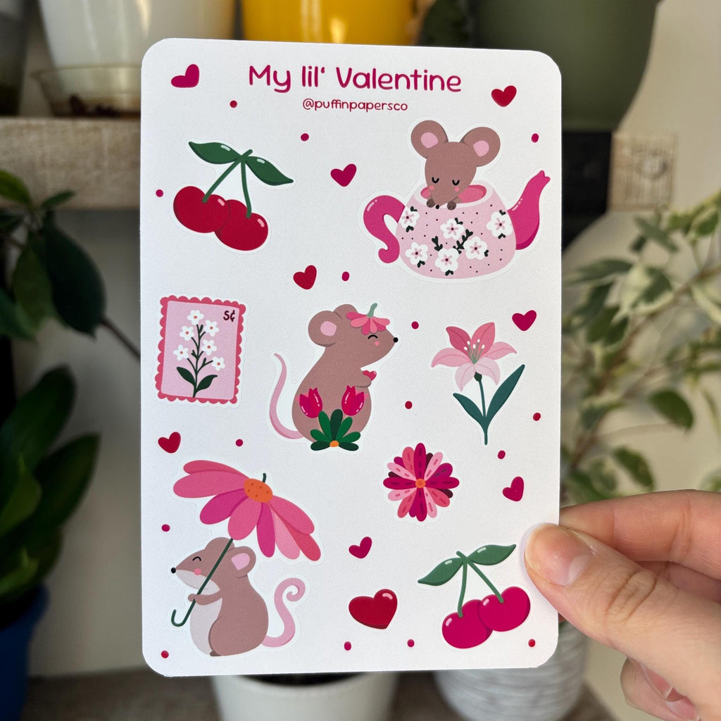 My Lil' Valentine Sticker Sheet