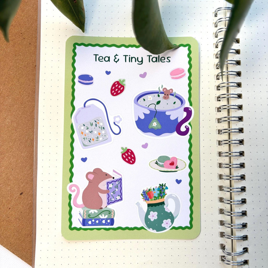 Tea & Tiny Tales Sticker Sheet