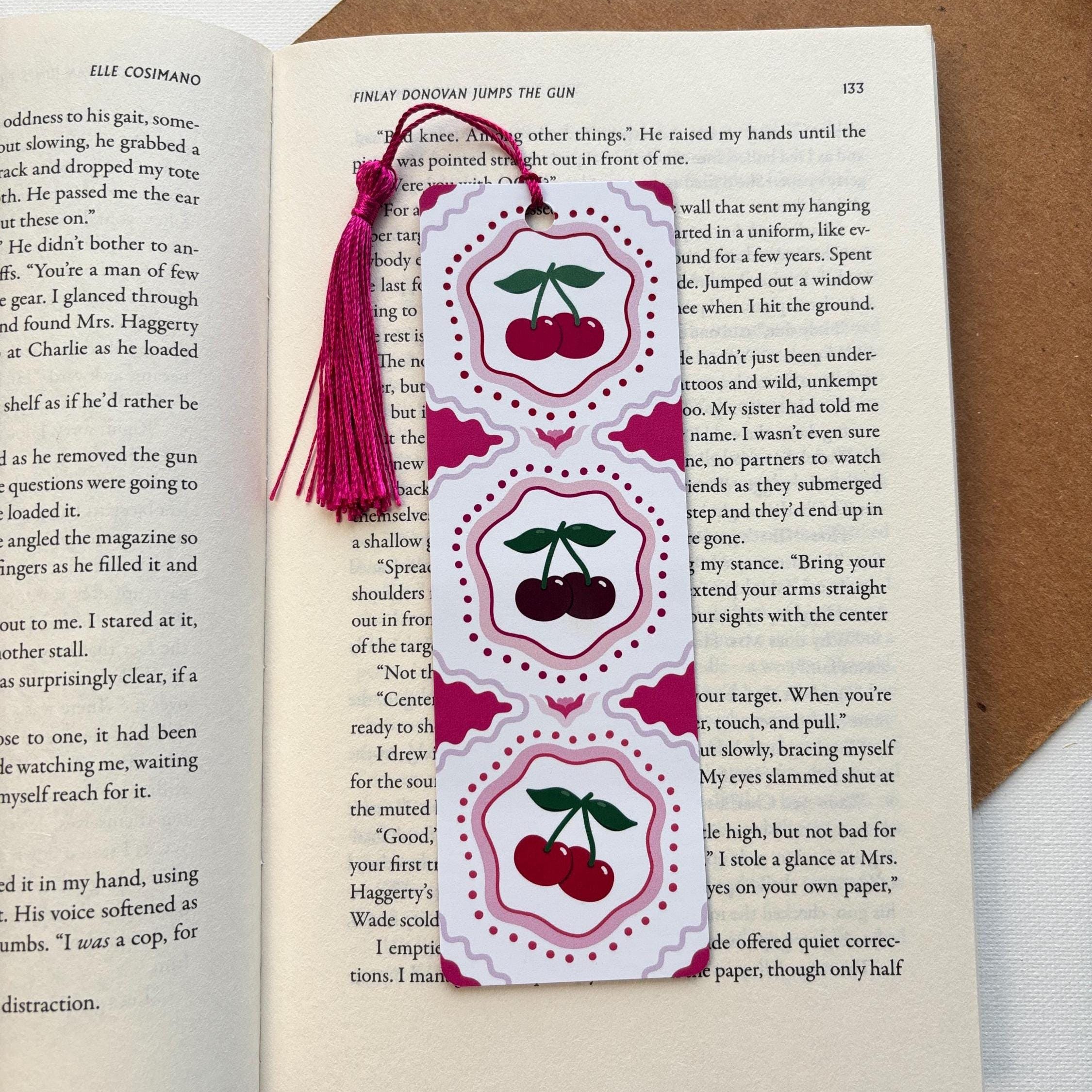 Vintage Cherry Bookmark
