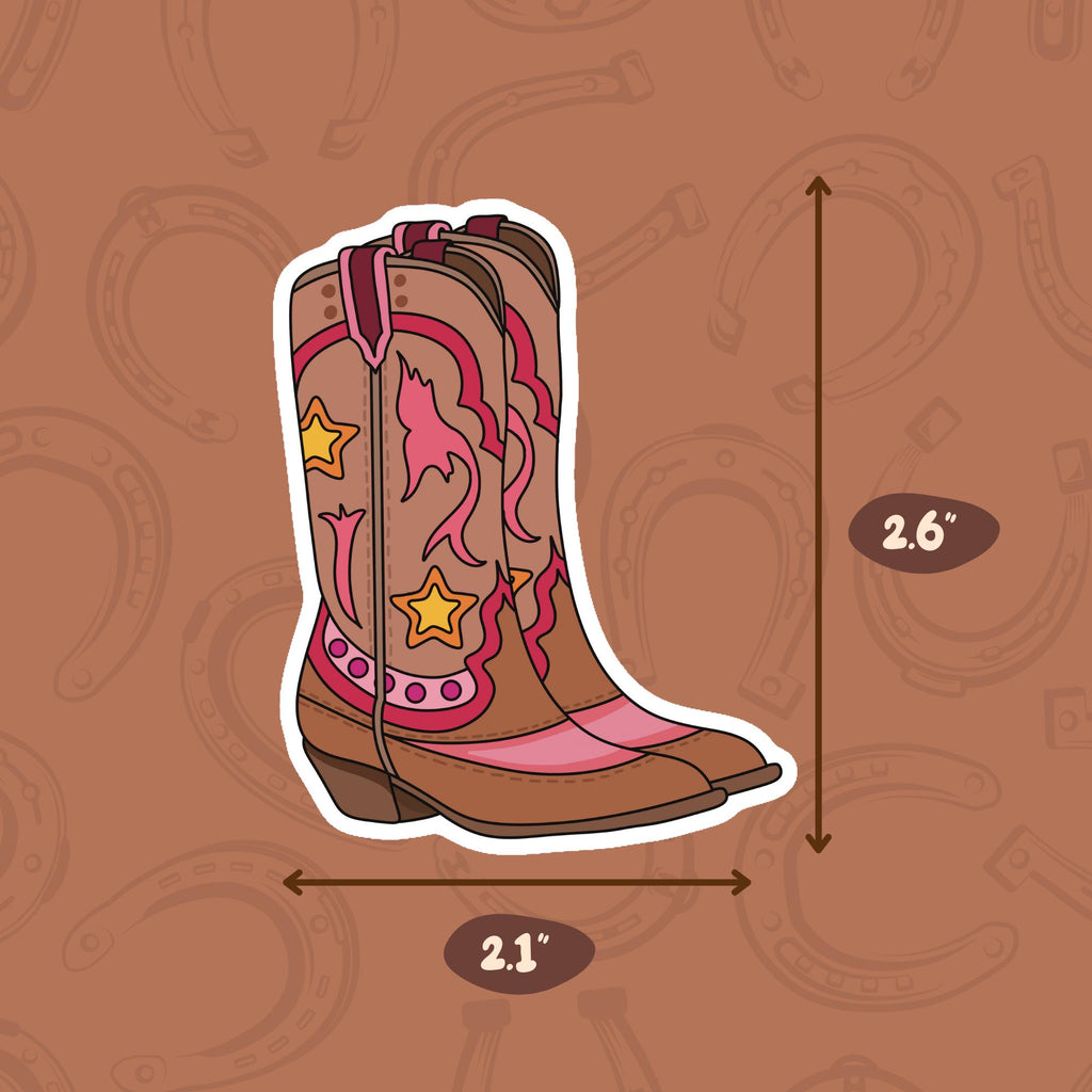 Cowboy Boots Vinyl Sticker