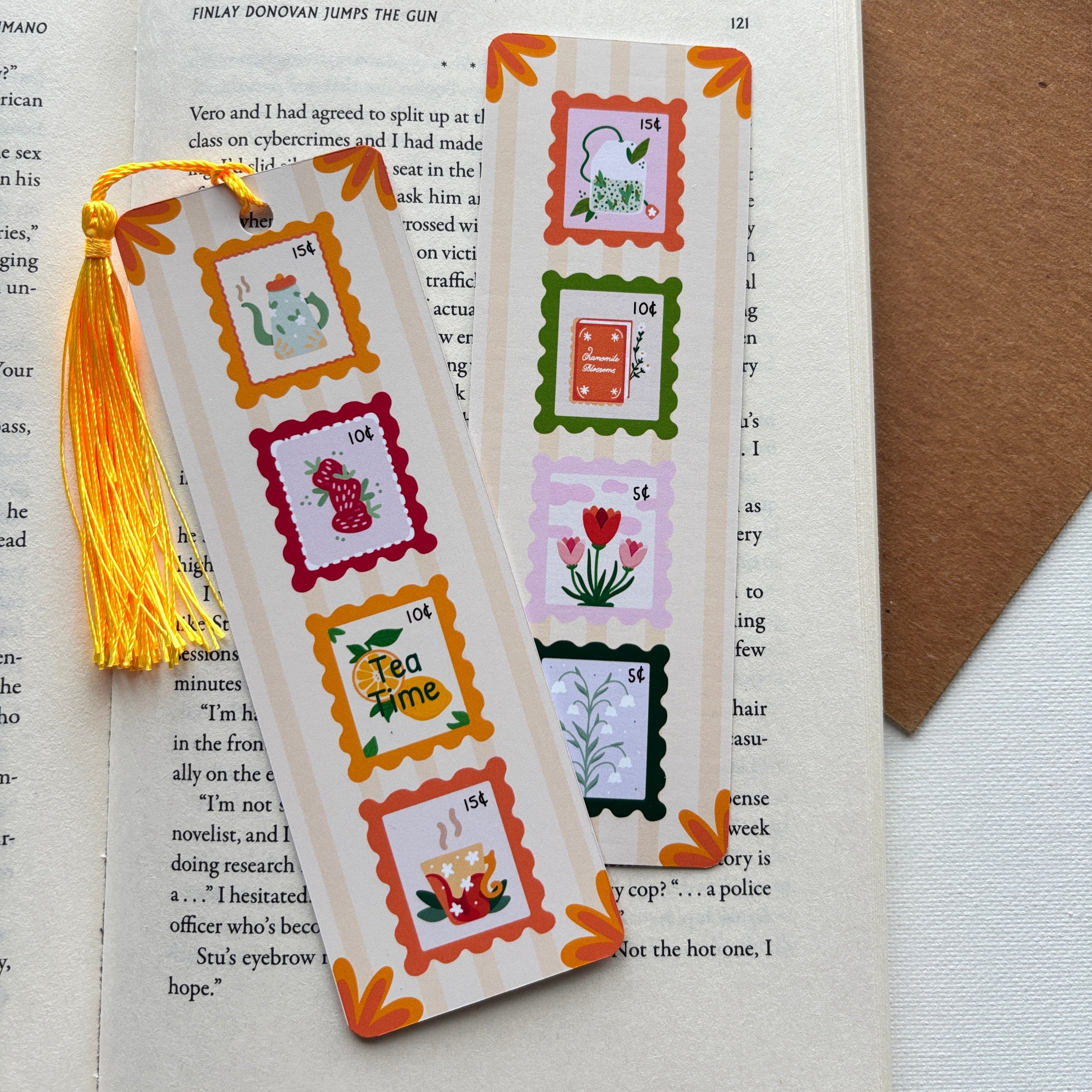 Spring Stamps Bookmark