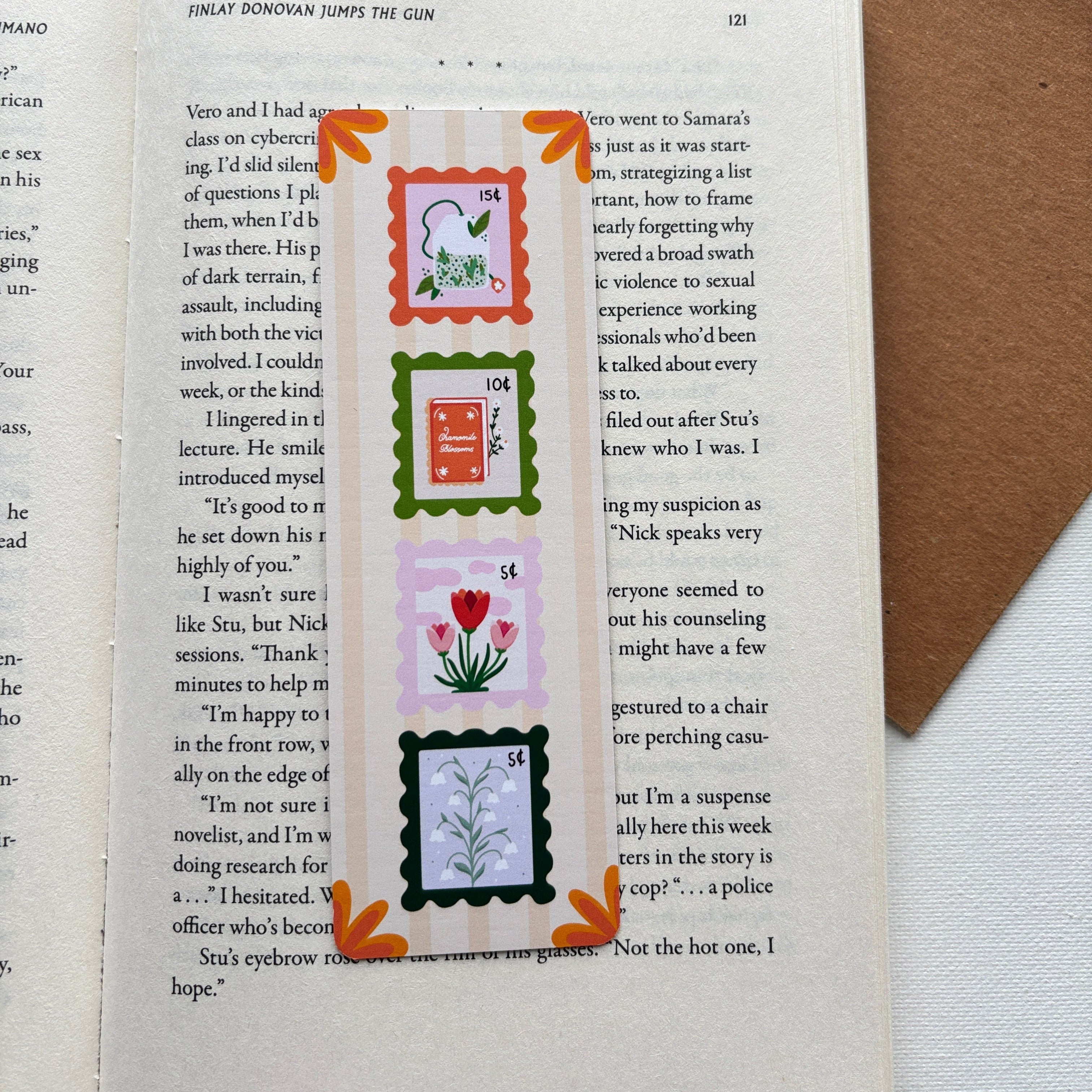 Spring Stamps Bookmark