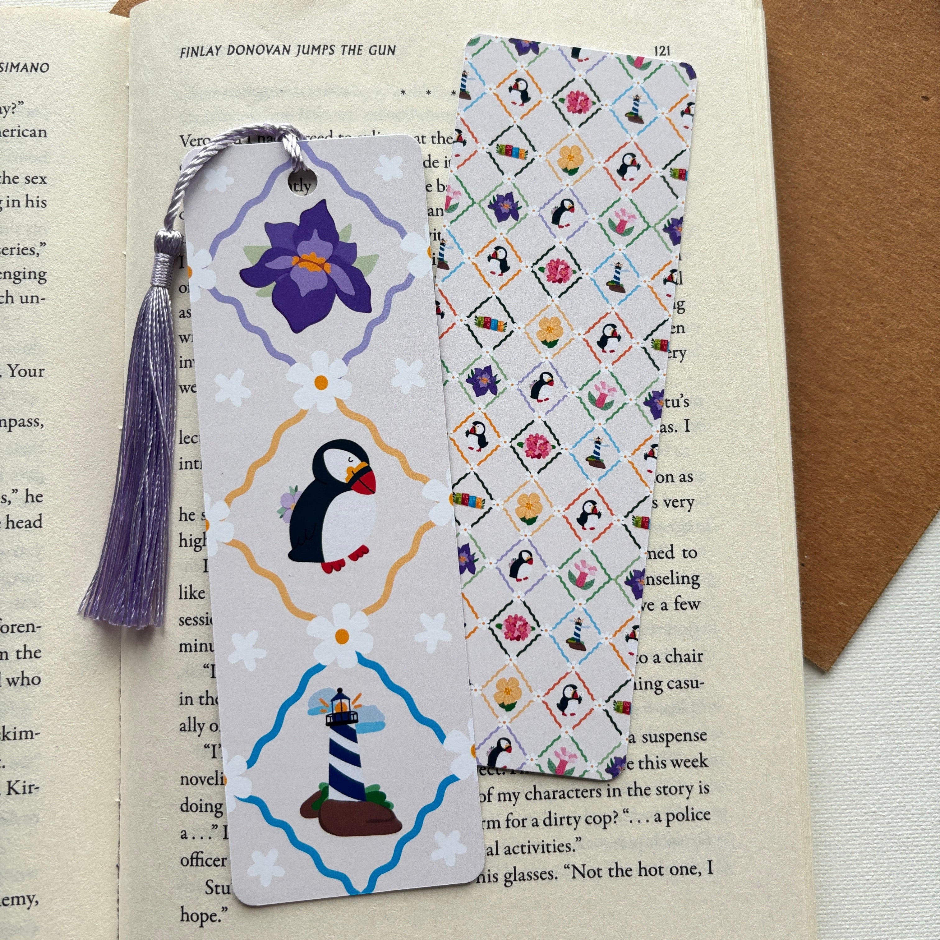 Puffins in Spring Bookmark