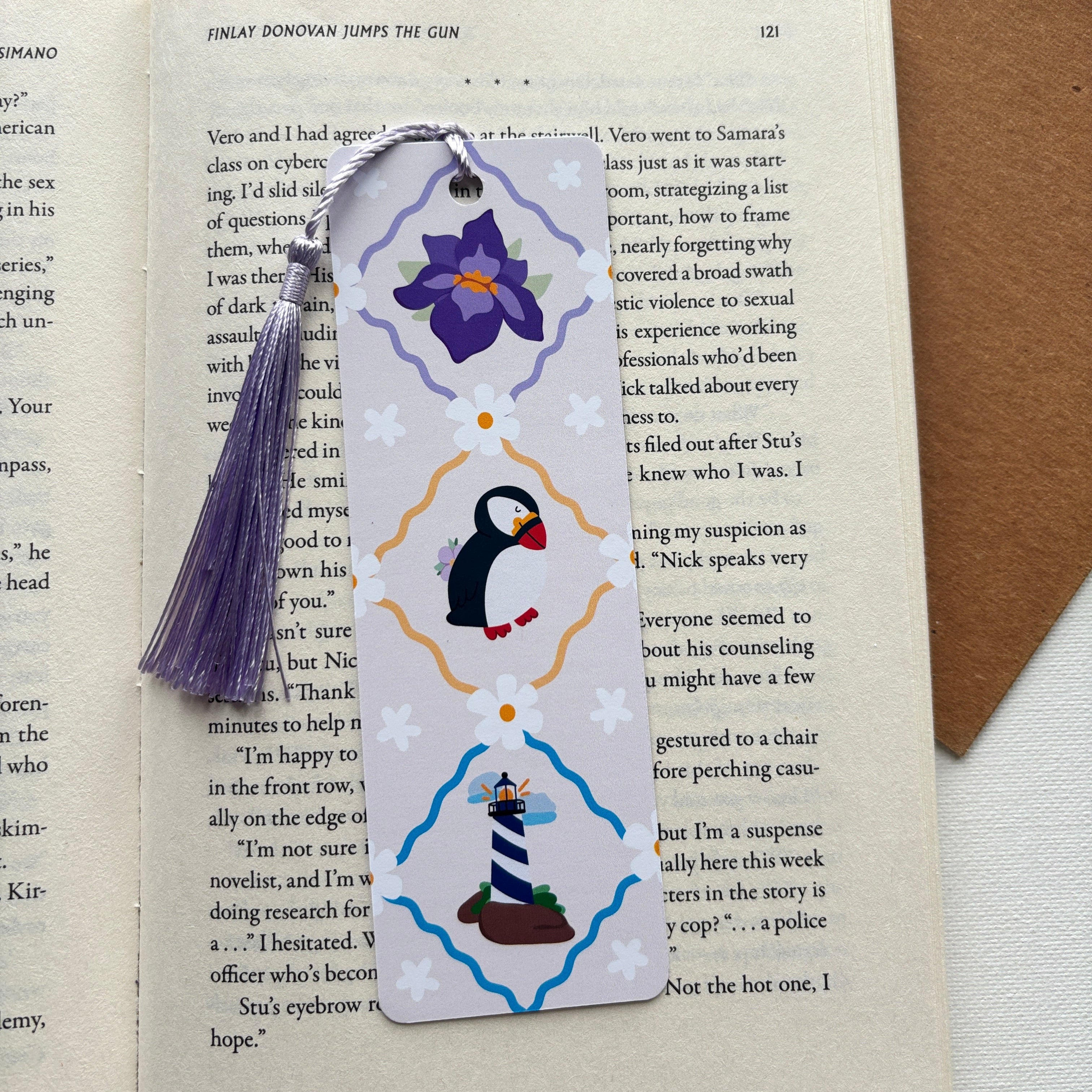 Puffins in Spring Bookmark