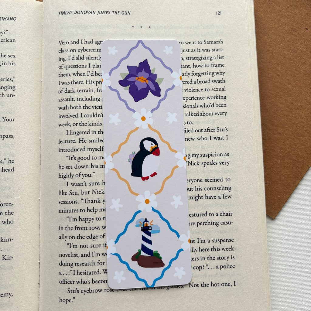 Puffins in Spring Bookmark
