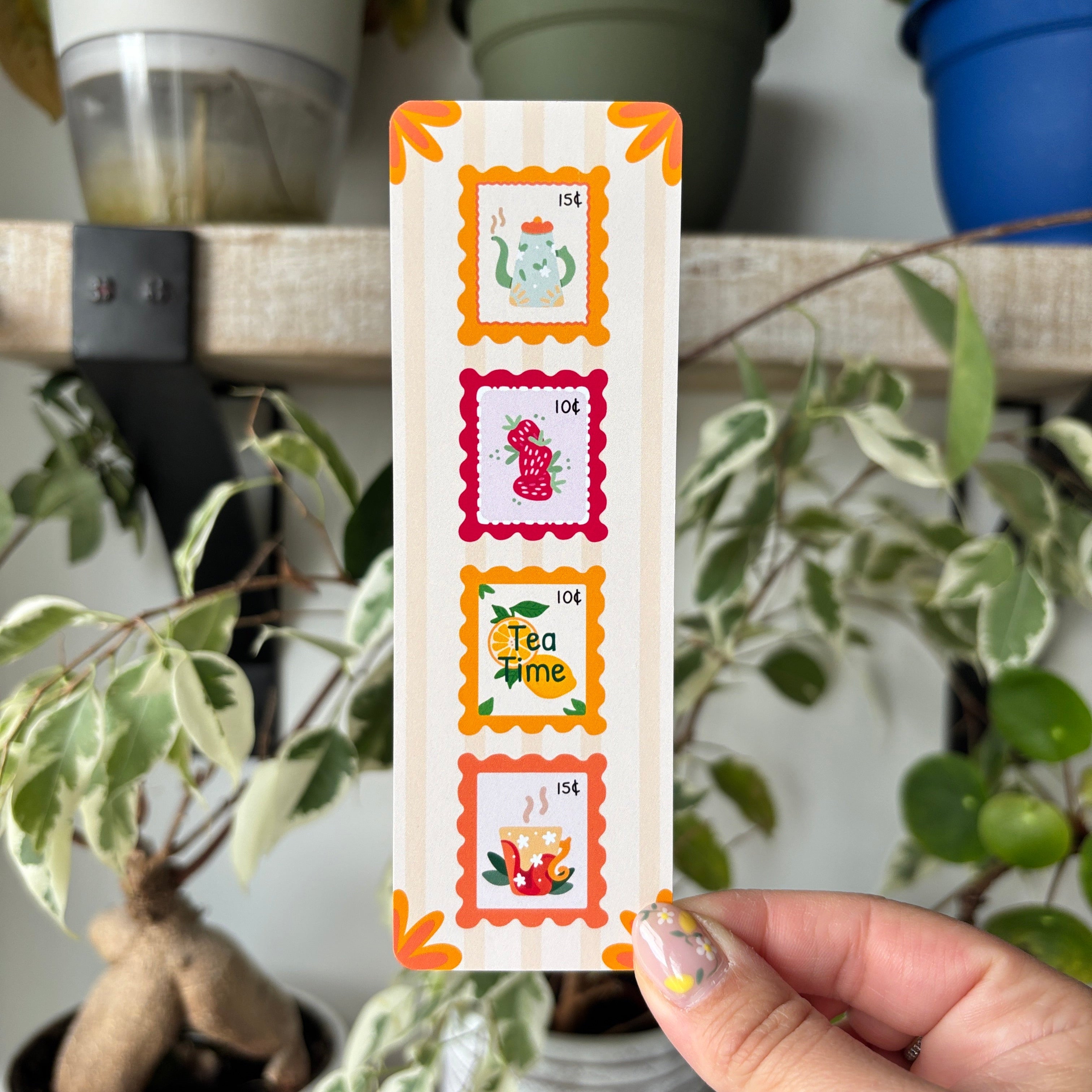 Spring Stamps Bookmark