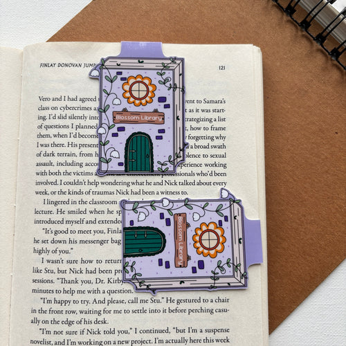 Blossom Library Magnetic Bookmark
