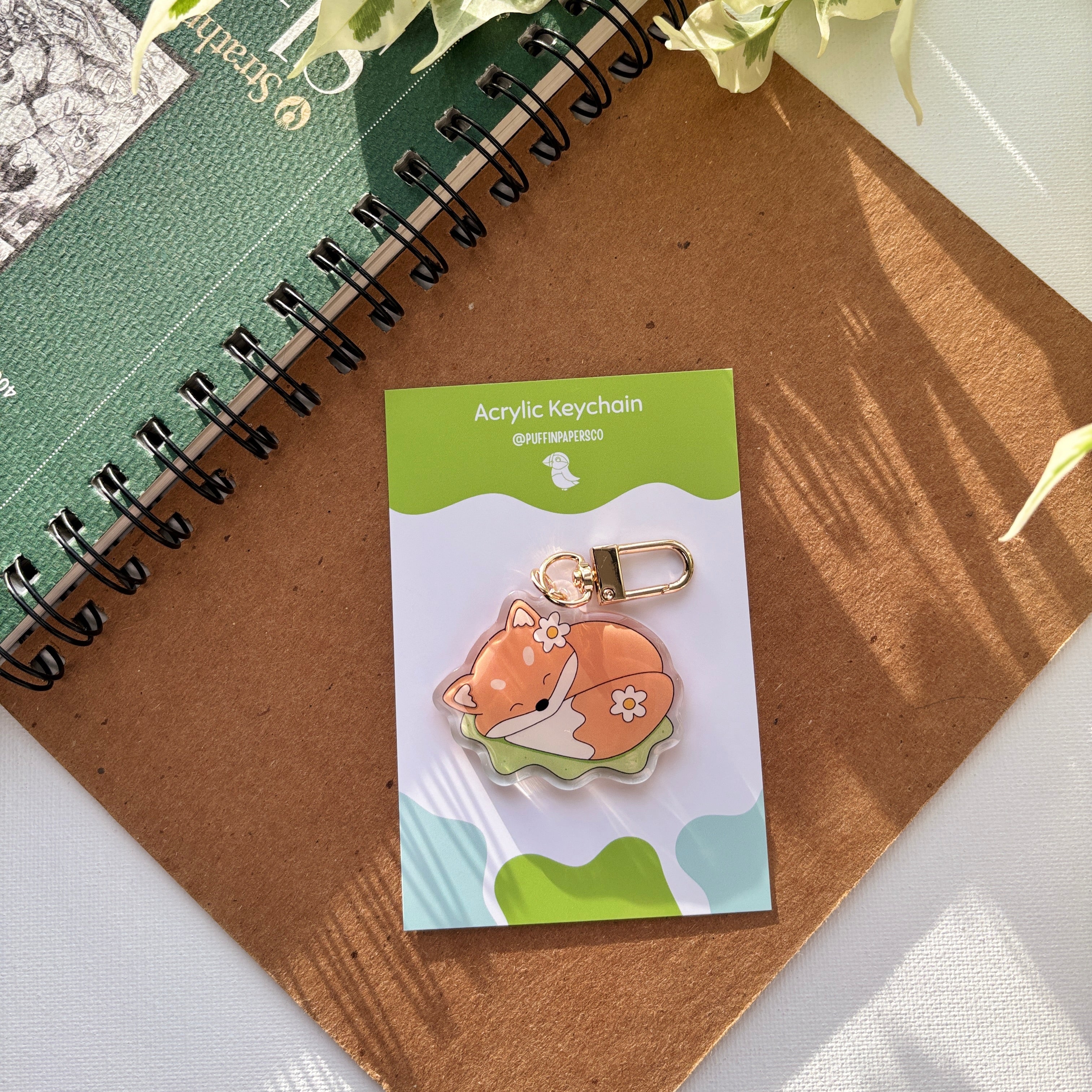 Cute Fox Acrylic Keychain