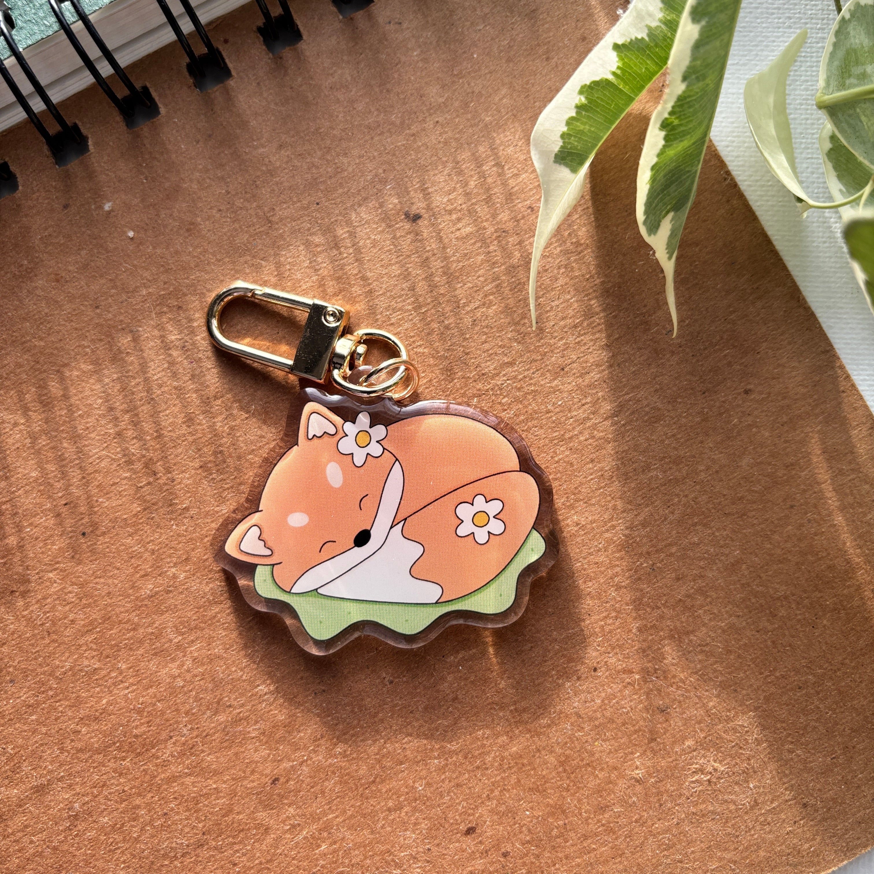 Cute Fox Acrylic Keychain