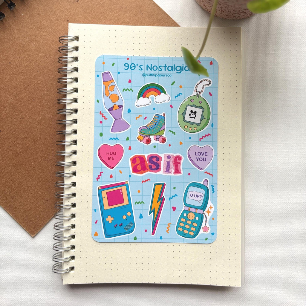 90's Nostalgia Sticker Sheet