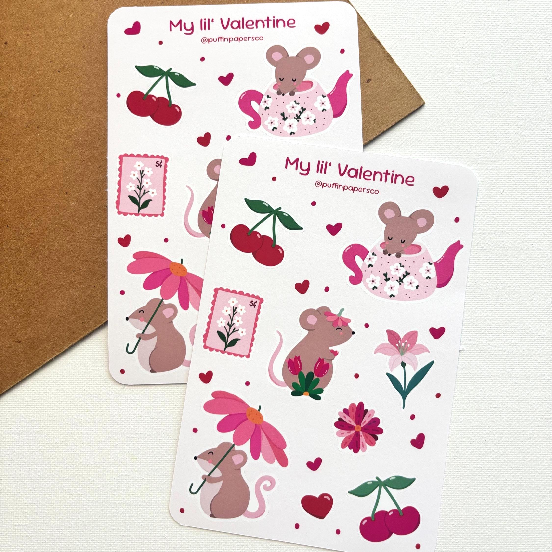 My Lil' Valentine Sticker Sheet