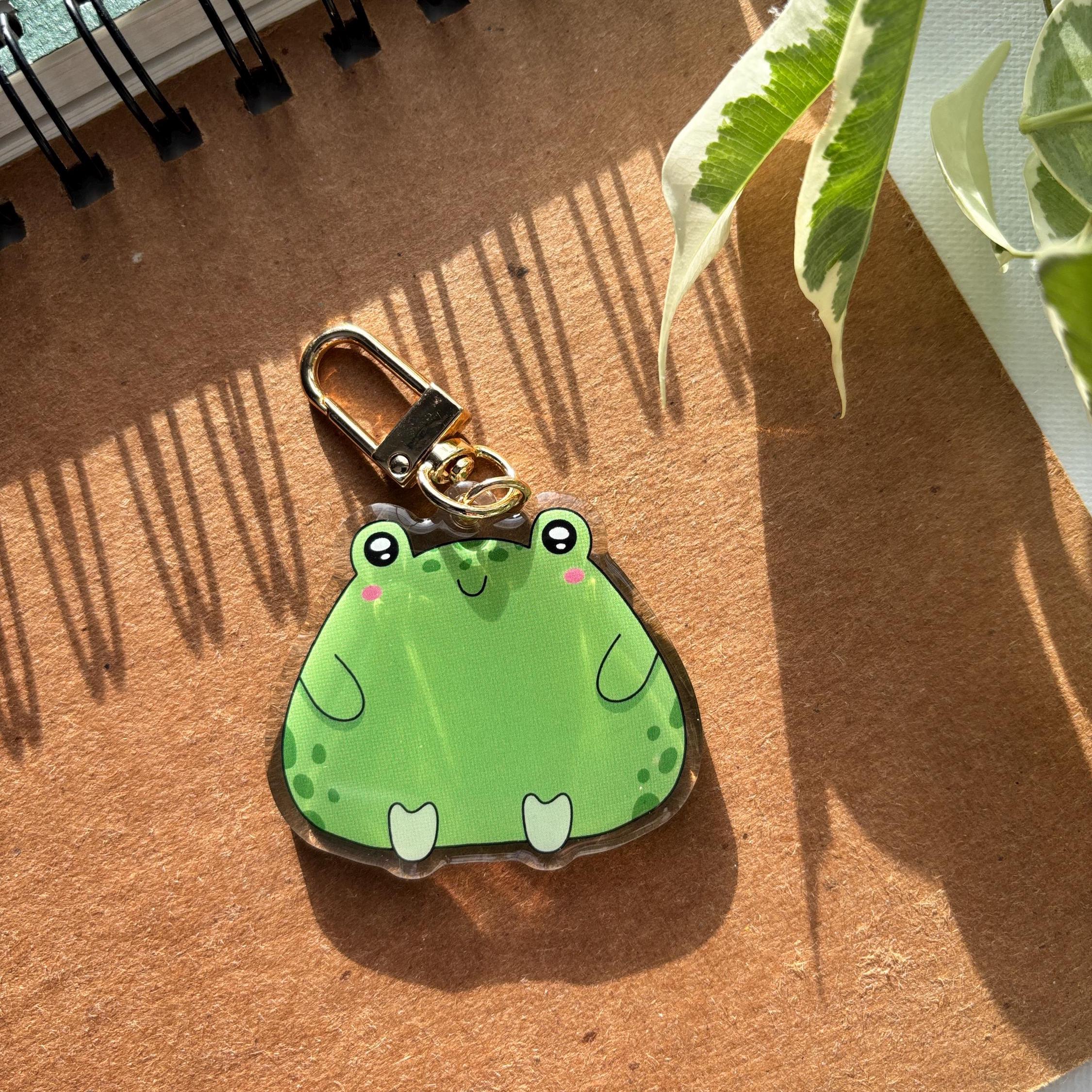 Chunky Frog Acrylic Keychain