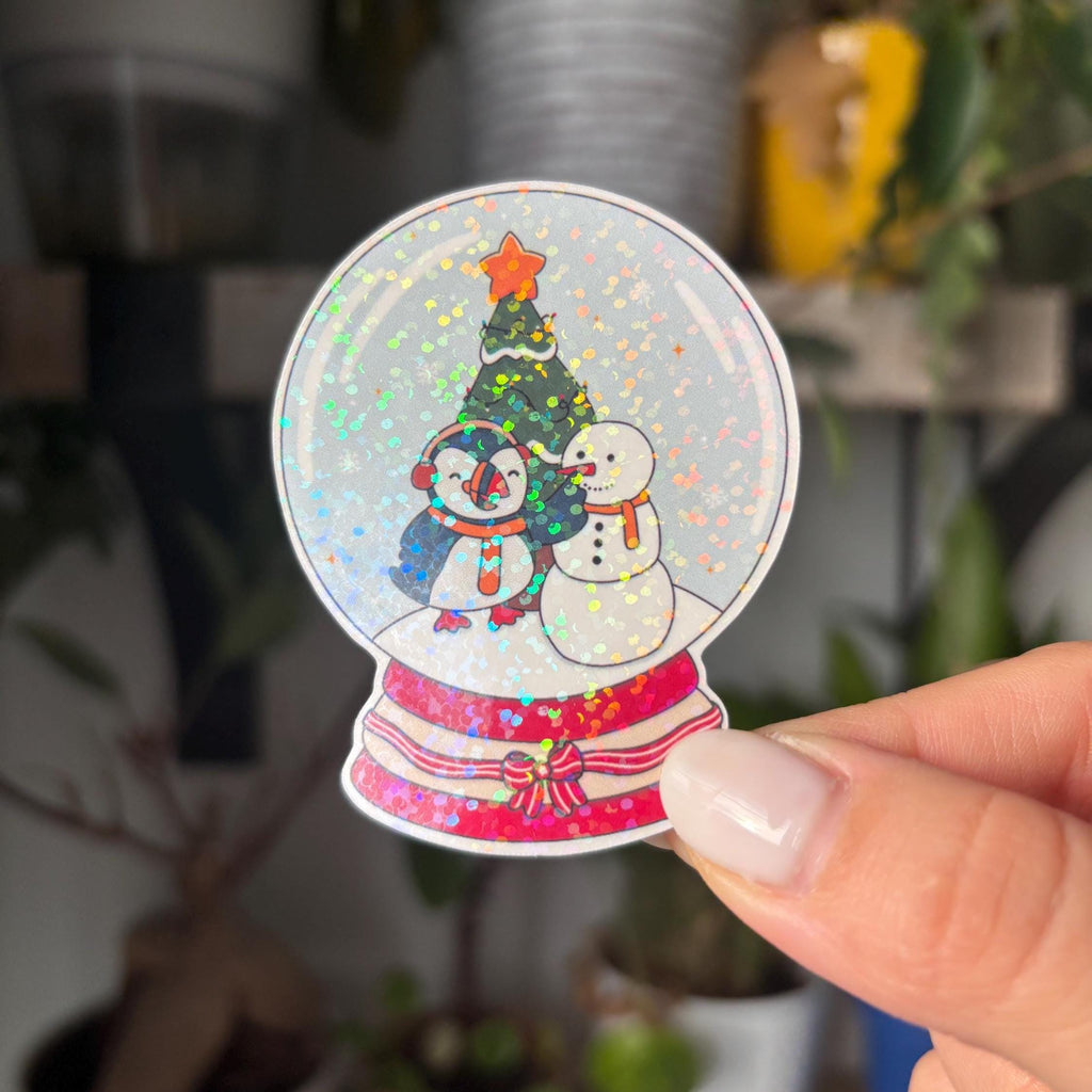 Snowball Puffin Vinyl Sticker