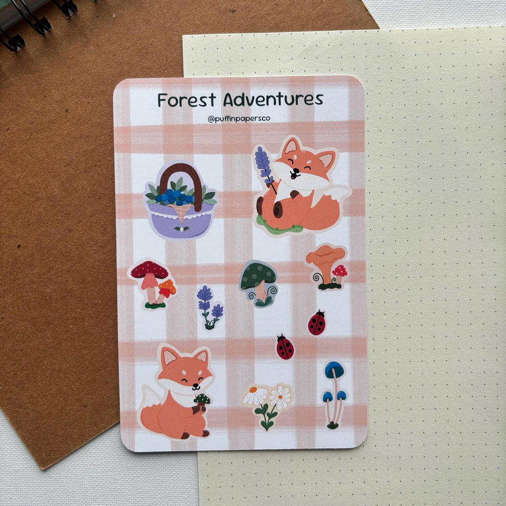 Forest Adventure Sticker Sheet
