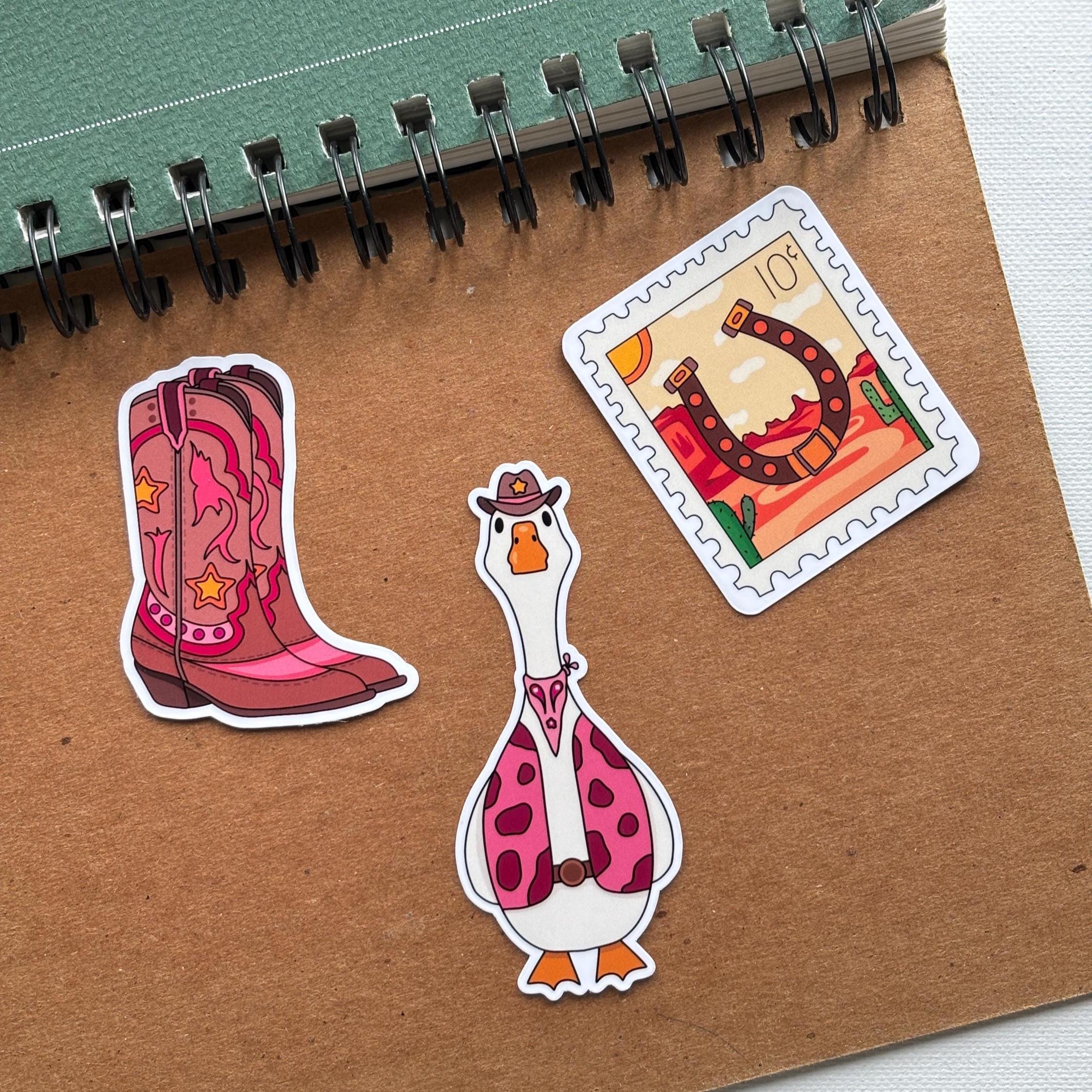 Western Stamp Vinyl Sticker