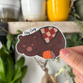Cozy Bear Vinyl Sticker