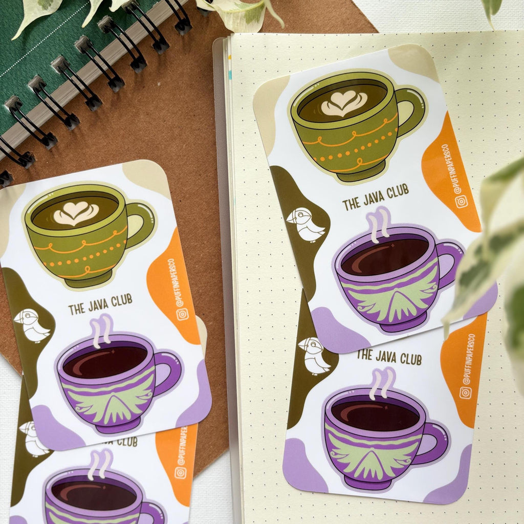 Coffee Sticker Set Vinyl Sticker