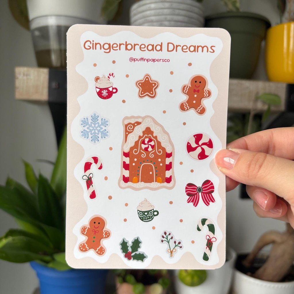 Gingerbread Dreams Sticker Sheet