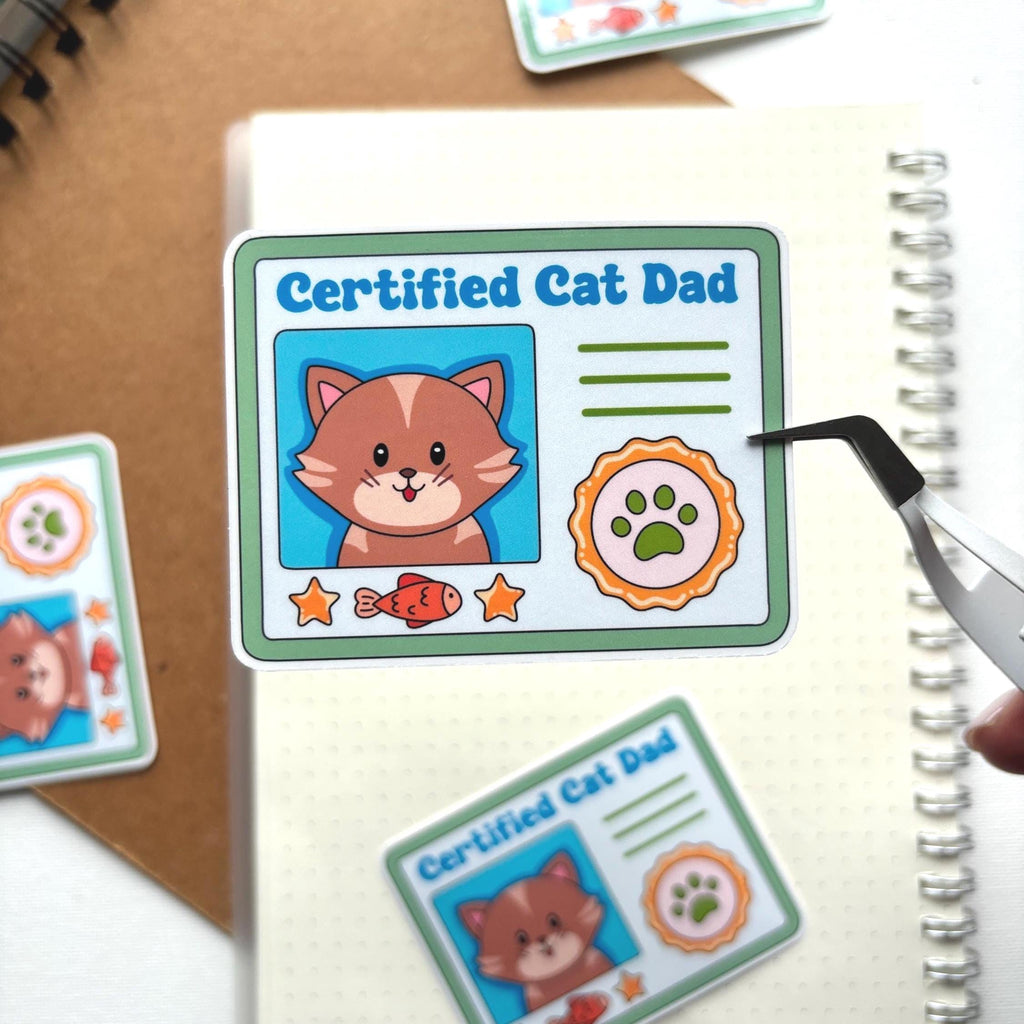 Certified Cat Parent Vinyl Sticker
